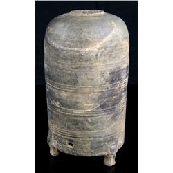 12 3/8" Ancient Han Dynasty Clay Granary Jar