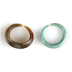 Pair of Sa Huynh Prehistoric Glass Earrings