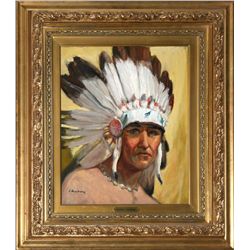 Native American Chief by George Armstrong