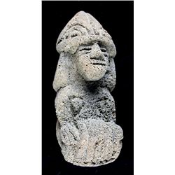 8 1/4" Basalt Figural Carving