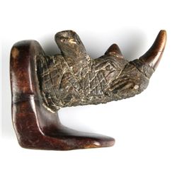 7" Rhino Carving