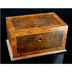Extra Pretty 19th Century Inlaid Tea Caddy