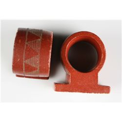 Pair of Catlinite Napkin Rings