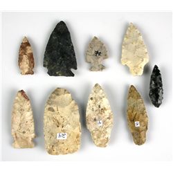 10 Super Assorted Wisconsin Arrowheads