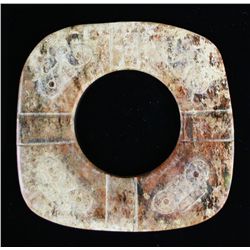 5 3/16" Chinese Square Engraved Bi