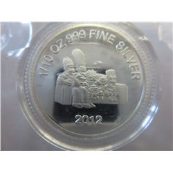 2012 - .999 silver "The Simpsons"  silver round