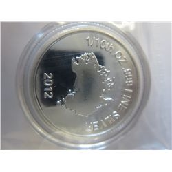Solid Silver Australian Kookaburra 2012 round