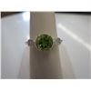 Image 1 : Peridot dinner ring set with 8 Diamonds