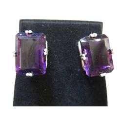 HUGE 30.90 CARAT!! VS clarity earrings - new