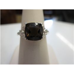 Topaz & Diamond ring