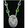 Image 1 : .925 Silver Rutilated Quartz drop necklace