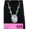Image 2 : .925 Silver Rutilated Quartz drop necklace