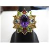 Image 1 : Multi-gemstone cocktail ring