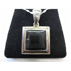 Estate - Vintage Onyx necklace & pendant