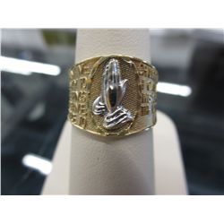 Serenity Prayer Ring-10Kt yellow gold & white gold