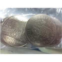 Lot of 4 Canada $1.00 coins