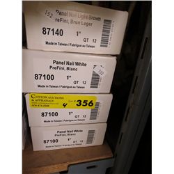 4 cases of 1" panel nails