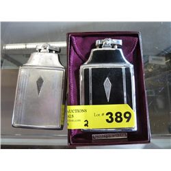 2 vintage Ronson lighter/cigarette cases