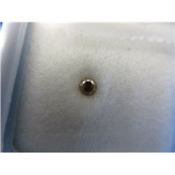 Natural coloured round diamond. 0.1 carat