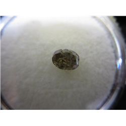 Natural colour oval cut diamond. 0.95 ct