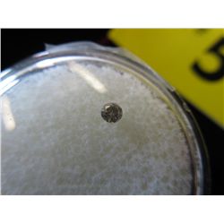 Natural coloured round cut diamond. 0.08 ct