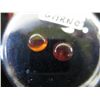 Image 1 : 2 matched garnets. Each roughly 4 mm dia.