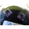 Image 1 : 2 square cut matched amethysts.