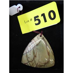 Tri cornered Picasso jasper - drilled