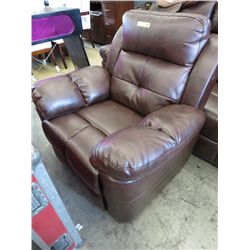 New brown leather chair