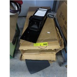 2 human scale floating keyboard/mouse trays