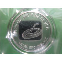 Brown Snake .999 silver round