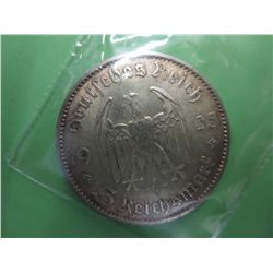 1935 - 80% Silver, Nazi Germany coin
