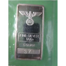 German Eagle & Iron Cross .999 silver bar