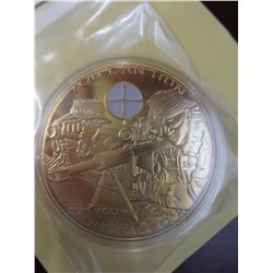 Gold plate coin. US Army Sniper.