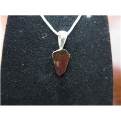 Sterling Silver &  Ammolite pendant & necklace
