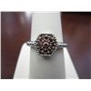Image 1 : Rare Red Diamond cocktail ring set with 9 Diamonds