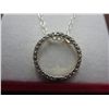 Image 1 : Sterling Silver & Diamond eternity necklace