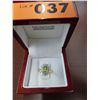 Image 2 : Peridot, Diamond & Silver cocktail ring