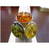 Image 1 : Custom .925 Silver Baltic Amber ring