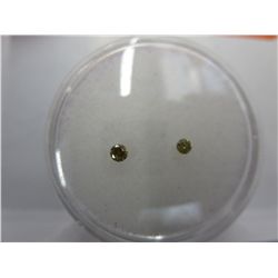 Two Yellow Diamonds -round cut