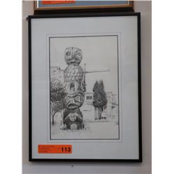 "Mission School Alert Bay" Print by Unknown artist