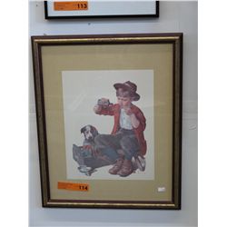 Norman Rockwell framed Print