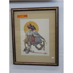 Norman Rockwell framed Print