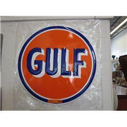 Gulf Sign - 24" dia. - tin