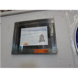 Framed Inukshuk print