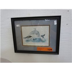 "The Orca" by Sue Coleman- Framed print