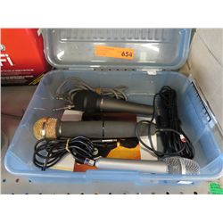 Three microphones