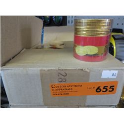 Case of gold foil wrapped chocolate coins "Wynn"