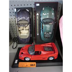 3 scale model cars