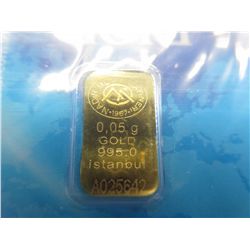 4 x .999 Certified gold bars